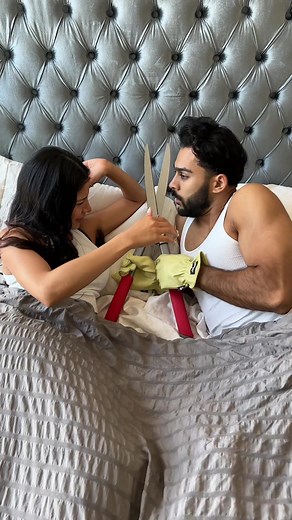 Unexpected Hot Wax Cuddle Prank with Evelyn Gonzalez