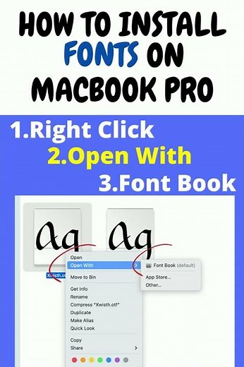 How To Install Fonts on MacBook Pro #shorts