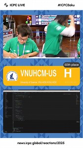 HCMUS với khoảnh khắc giải được bài H tại ICPC World Finals 2025 ✌️ #VNOI #from_VNOI_with_love #ICPC #ICPC2025 | VNOI