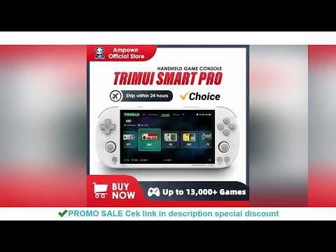 Trimui Smart Pro Handheld Game Console 4.96''IPS Screen Linux System Joystick RGB Lighting Smartpro