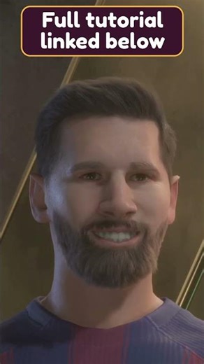 Lionel Messi Face Tutorial in FC26 (Full Tutorial on My Channel)