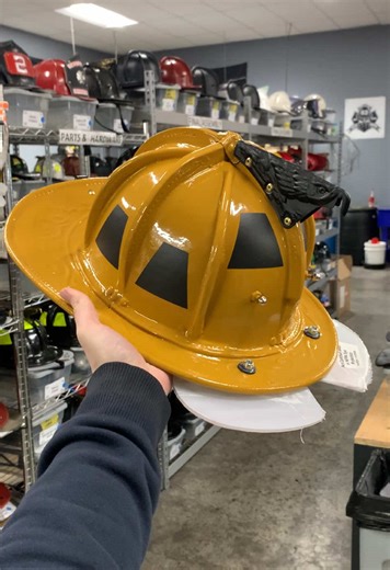 Crisp N5A Fire Helmet Restoration Process