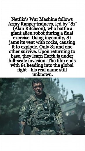 'War Machine' Ending Explained Alan Ritchson’s Soldier Takes on an Alien Robot #WarMachine #netflix