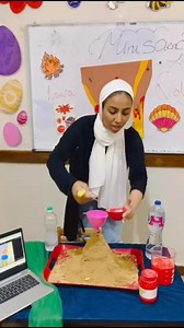Volcano Experiment 🌋☄️🔥🔥#teacher#tharwat branch #nursery#miniscience #class#kids. | Jolly kids nursery