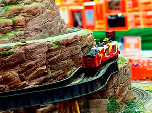 Interactive Lionel Model Train Exhibit