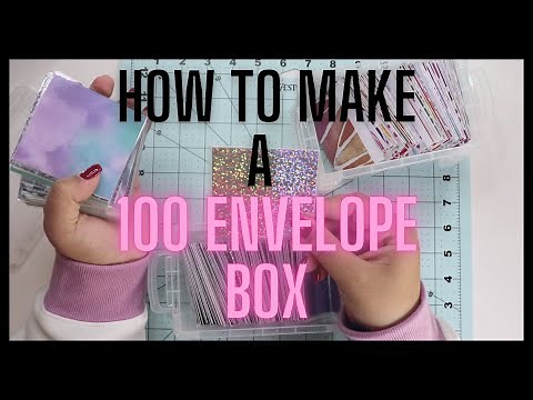 How To Make A 100 Envelope Challenge Box| 100 Envelope Savings Challenge| Divina C
