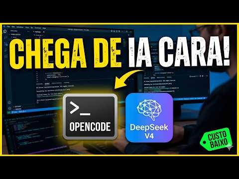 OpenCode + DeepSeek V4 (Baixo Custo, Alta Performance)