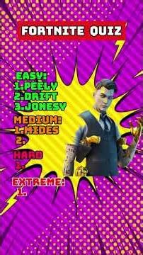 Name These 10 Fortnite Skins? #fortnite #gaming #quiz #trivia #shorts