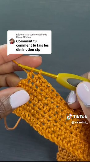 Tuto Crochet : Diminutions en Demi-Bride Simplifiées