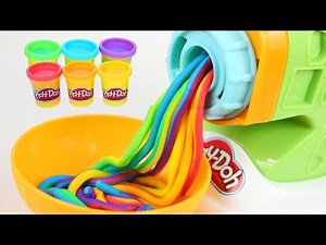 DIY Play Doh Rainbow Spaghetti Maker Modelling Clay Play Doh Mighty Toys
