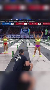 This race between Tia-Clair Toomey and Kara Saunders at the 2017 CrossFit Games was so close! Watch the Aussies go head-to-head in Heavy 17.5 on the CrossFit Games YouTube channel. #CrossFit #CrossFitGames #Throwback #Sports #Fitness | The CrossFit Games