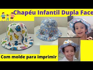 Double-sided children's hat - with printable template