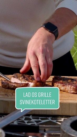 Marinerede svinekoteletter på grillen med opskrift