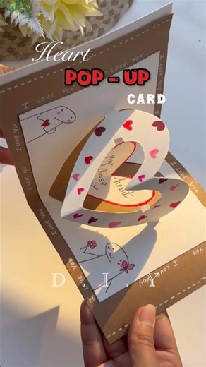 Heart Pop-Up Love Card ❤️ | 3D Love Surprise Card