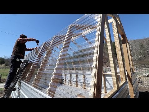 GREENHOUSE Roof BUILD (TUFTEX PANELS)