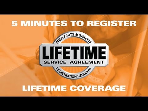 What is the RIDGID Lifetime Service Agreement (LSA)