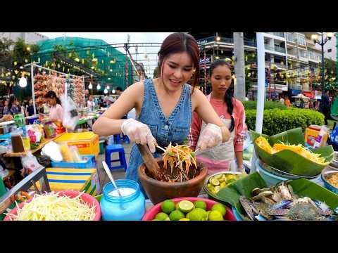 BEST! Cambodian Street Food Walking Tour! Phnom Penh City - Cambodia Food Market Collection 2026