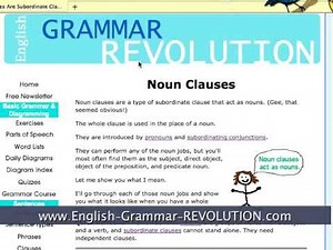 Noun Clauses: A Type of Subordinate Clause