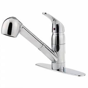 Reviews for Pfister 1-Handle Pull Out Kitchen Faucet in Polished Chrome | Pg 1 - The Home Depot