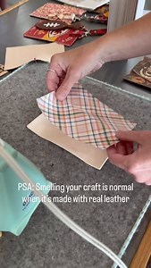 21 reactions | The smell of leather is just an added bonus to leather crafting!癩 And when you’re infusing prints into full-grain leather with Leatherific, it’s easy, fast, and ridiculously satisfying! Print → Peel → Iron → Sniff (optional but highly encouraged ) . . #leather #leatherific #leathercraft #craft #diycrafts #hobby #diy #custom #hometownleatherworks | Hometown Leatherworks | Facebook