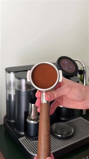 Making an iced latte using the Meraki espresso machine #shorts #espresso #icedlatte #icedcoffee