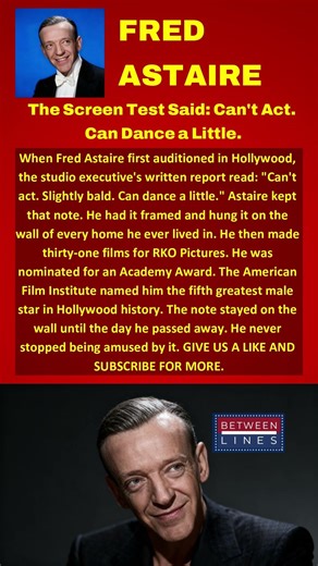 Fred Astaire: His First Hollywood Report Said He Couldn't Act