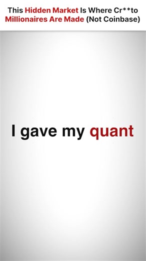 Most people don't even know there are two cr**to markets. And not knowing this has cost them fortunes—while putting their entire portfolio at risk. On one side: Mainstream exchanges like Coinbase, Robinhood, Kraken. Where you buy digital assets AFTER they've already exploded in value. Buying at the top, as usual. On the other side: The Native Markets. Where digital assets trade BEFORE they hit mainstream exchanges. Where every digital asset millionaire got in first—for pennies on the dollar. But