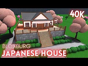 Stunning Japanese House Build in Bloxburg (Roblox Tutorial)