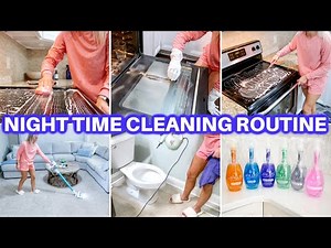 🌙NIGHT TIME DEEP CLEAN WITH ME | AFTER DARK SPEED CLEANING MOTIVATION | RELAXING CLEANING ROUTINE