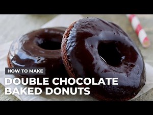 How to Make Double Chocolate Baked Donuts