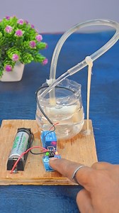 Touching Water Project • DIY Relay, Touch Sensor & Water Pump Project #shorts #project #automobile | Creative SM