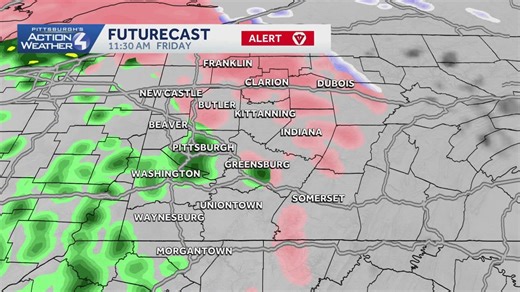 Hour by hour: Western Pennsylvania rain, ice projections for Friday
