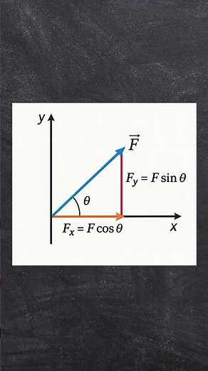 How to Break a Force into Components 💡