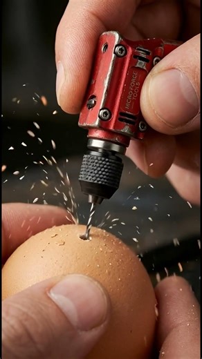 Can a Mini Drill pierce a Coin? 🪙😱 #minitools #engineering #precision #satisfying