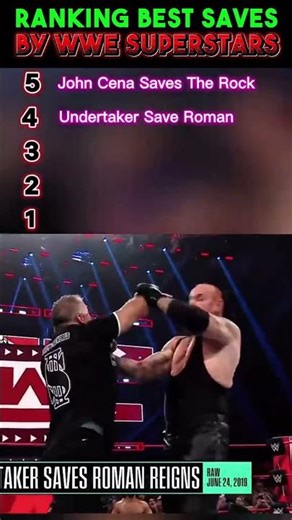 RANKING BEST SAVES BY WWE SUPERSTARS