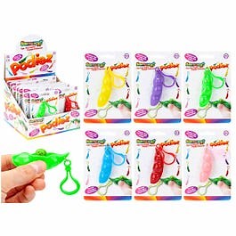 Pea Pod Pop It Fidget Toy Keyring