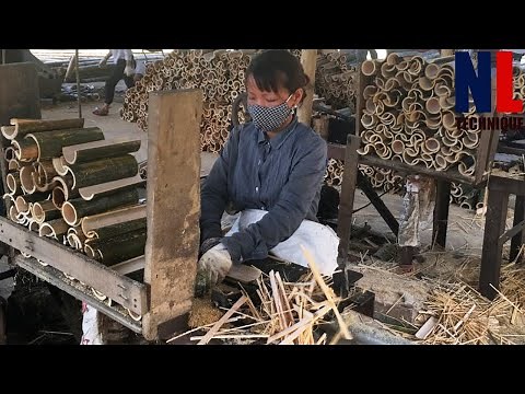 Inside Bamboo Factories - Amazing Bamboo Goods Production Process