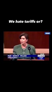 🚨 Nancy Pelosi in 1996 speaking on tariffs and the trade deficit with China... | Libertarian Party of Colorado
