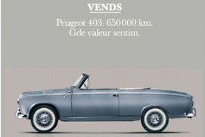 Peugeot rend hommage à la 403 de Columbo