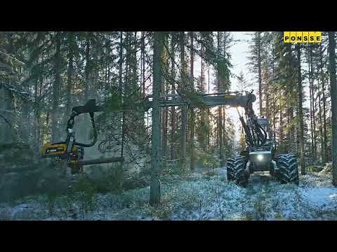 PONSSE Bear with New H8 & C6 Active Crane
