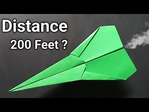 "Ultimate Long Distance Paper Airplane | Easy Step-by-Step Tutorial"