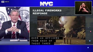 De Blasio announces firework crackdown plan