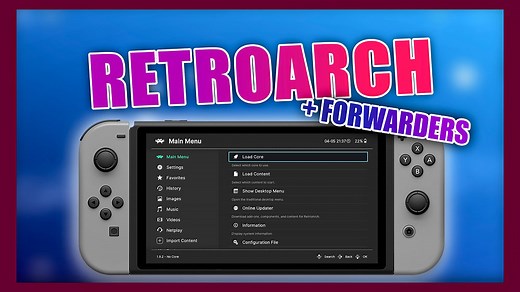 INSTALAR Y CONFIGURAR RETROARCH PARA NINTENDO SWITCH - TODAS LAS VERSIONES (JUEGA PSX, N64, GBA, SEGA, NES, SNES, MAME Y MÁS)