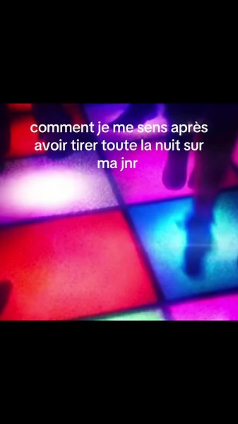 Comment je me sens après avoir tiré toute la nuit sur ma jnr
