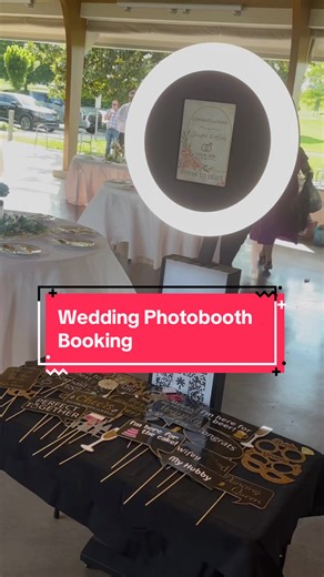 POV: you booked your first Wedding Photo Booth setup 💍📸✨Photo Results in the next video! #thepartychamber #photoboothrental #businessowner #partyrentals #weddinginspo