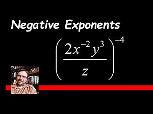 Simplify using Rules of Exponents (with Negative Exponents)