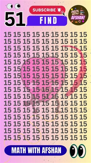 Find 👉 51 number puzzle🧩 IQ Level Math Puzzle #iqtest #quiz #puzzle #logicriddles #logicpuzzle