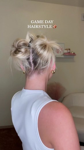 Slicked Back Bun Game Day Hairstyles | Hair Tutorial