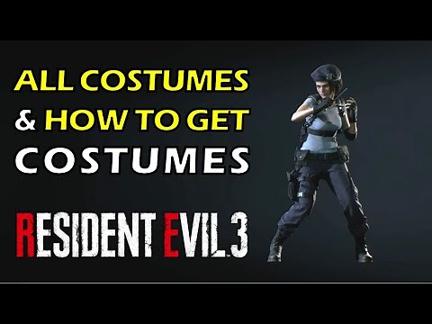 RE3 All Costumes and How to Unlock Costumes | Resident Evil 3 Remake (Jill & Carlos Outfits)
