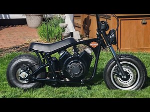 V-Twin Minibike Walkaround And Idle Sound